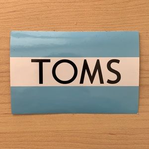 💥NWOT💥 Toms Sticker